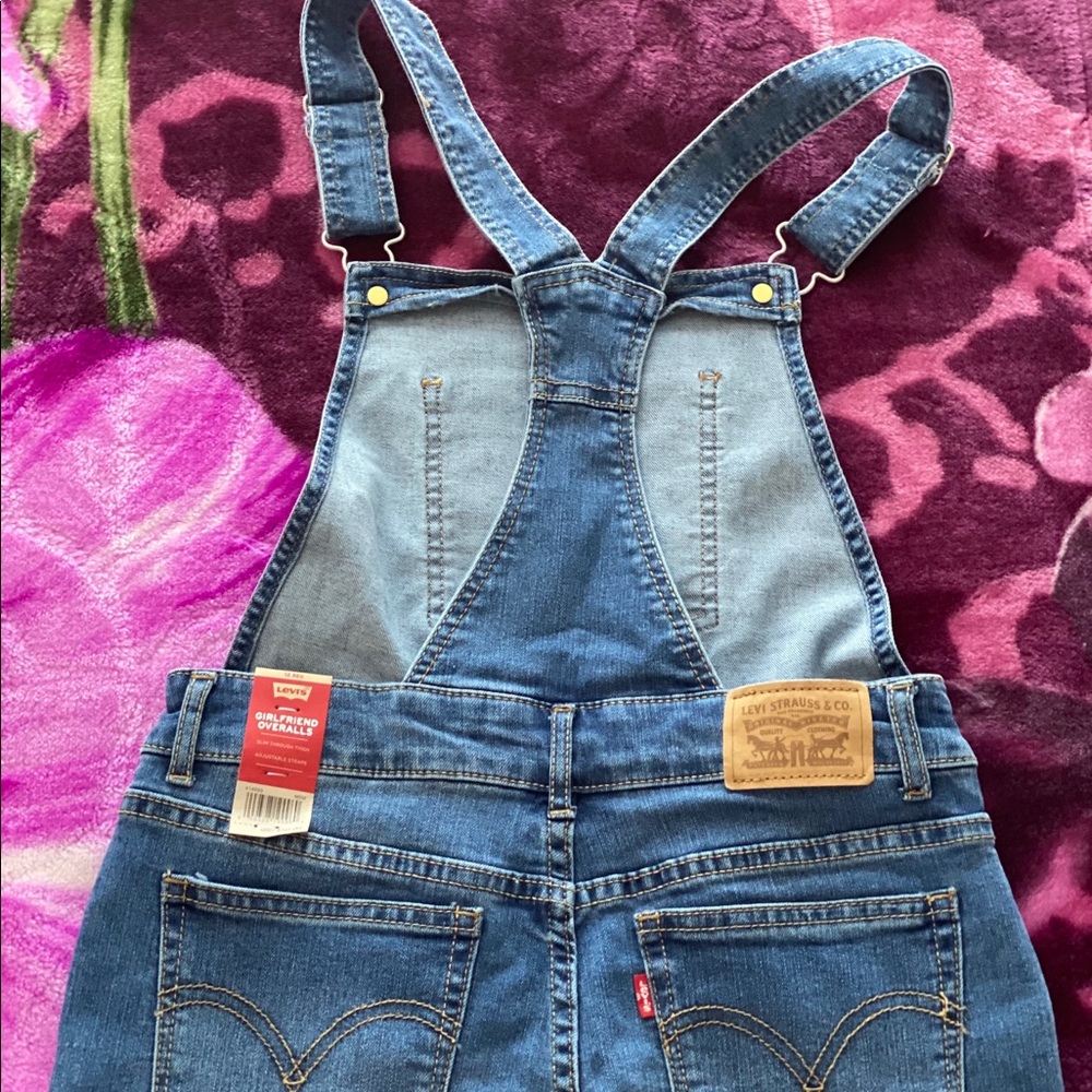 Levi’s flex stretch girlfriend overalls